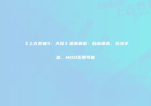 《上古卷轴5：天际》深度解析：自由度高，玩法丰富，MOD无限可能