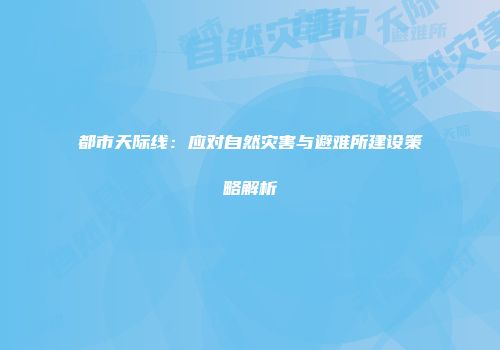 都市天际线：应对自然灾害与避难所建设策略解析