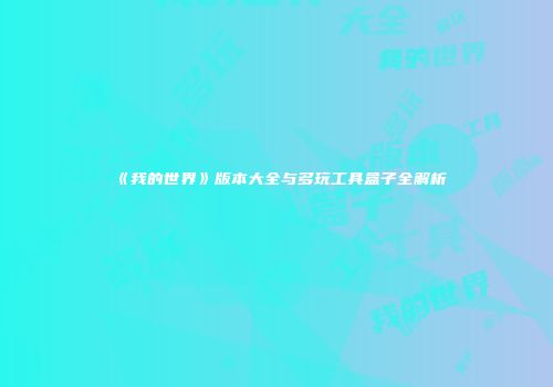 《我的世界》版本大全与多玩工具盒子全解析