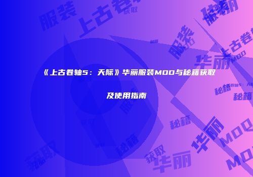 《上古卷轴5：天际》华丽服装MOD与秘籍获取及使用指南