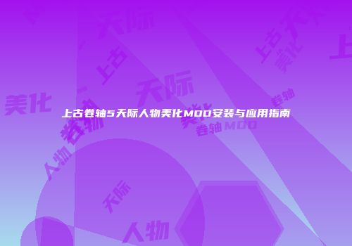 上古卷轴5天际人物美化MOD安装与应用指南