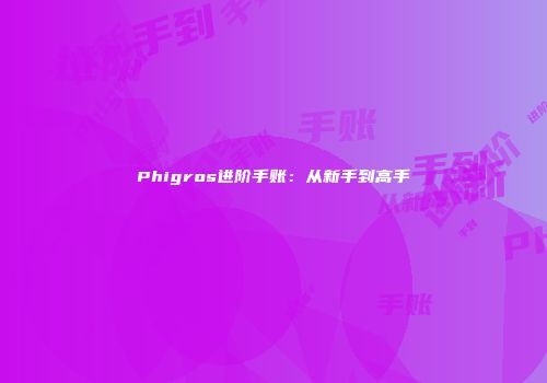 Phigros进阶手账：从新手到高手