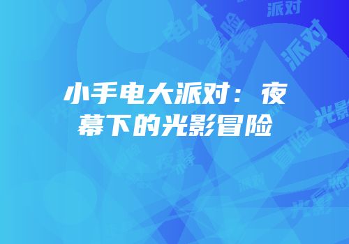 小手电大派对：夜幕下的光影冒险