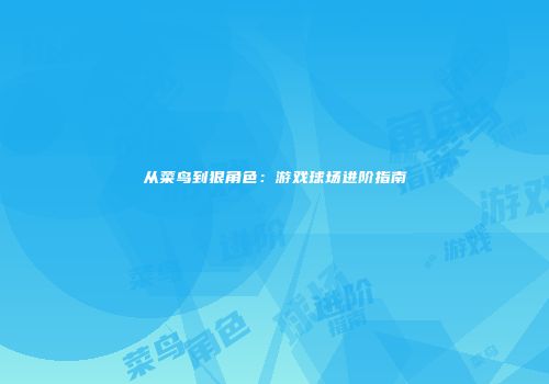从菜鸟到狠角色：游戏球场进阶指南