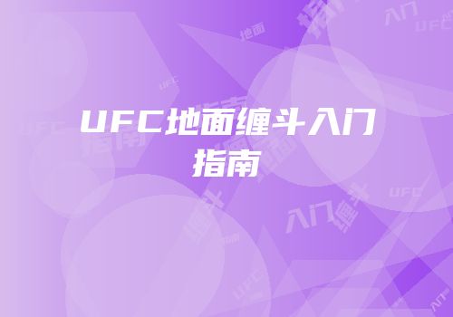 UFC地面缠斗入门指南