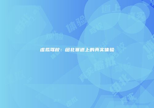 虚拟驾校：纽北赛道上的真实体验