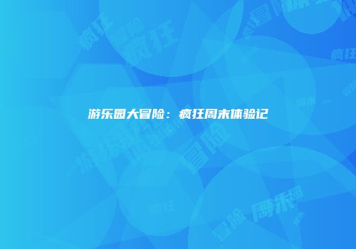 游乐园大冒险：疯狂周末体验记