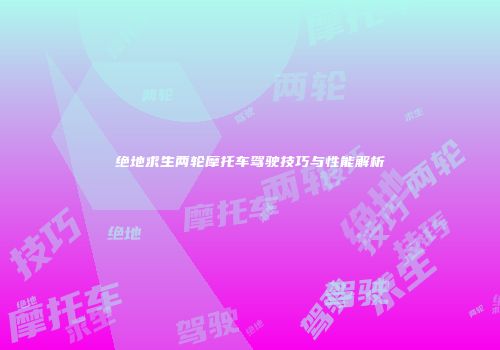 绝地求生两轮摩托车驾驶技巧与性能解析