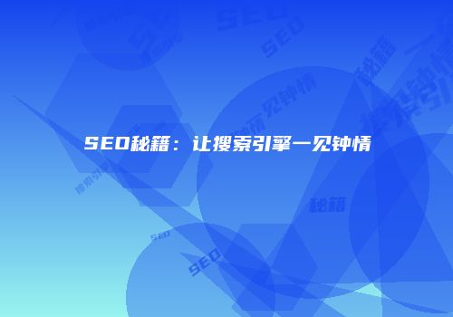 SEO秘籍：让搜索引擎一见钟情