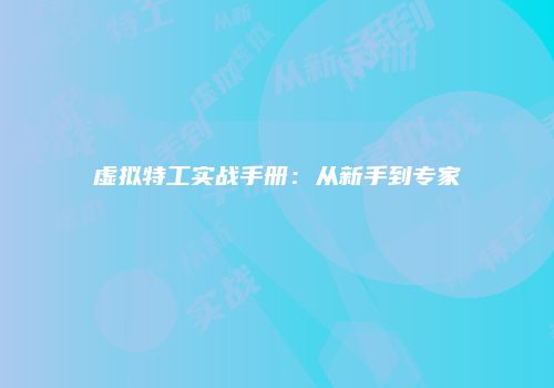 虚拟特工实战手册：从新手到专家