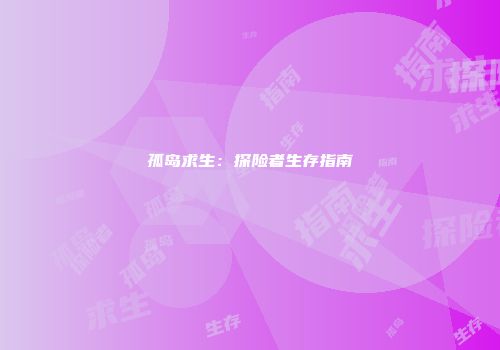 孤岛求生：探险者生存指南