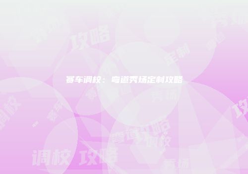 赛车调校：弯道秀场定制攻略