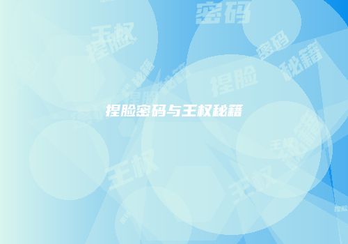 捏脸密码与王权秘籍