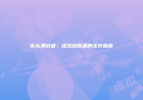 街头漂泊者：虚拟拾荒者的生存指南