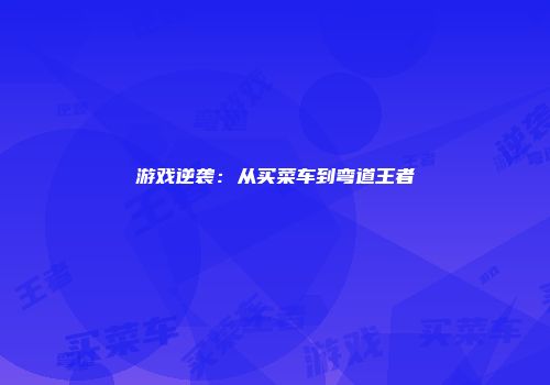 游戏逆袭：从买菜车到弯道王者