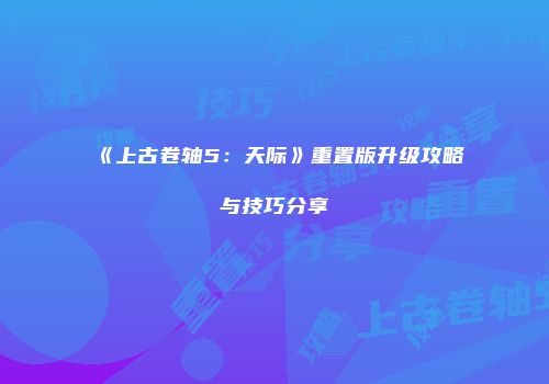 《上古卷轴5：天际》重置版升级攻略与技巧分享