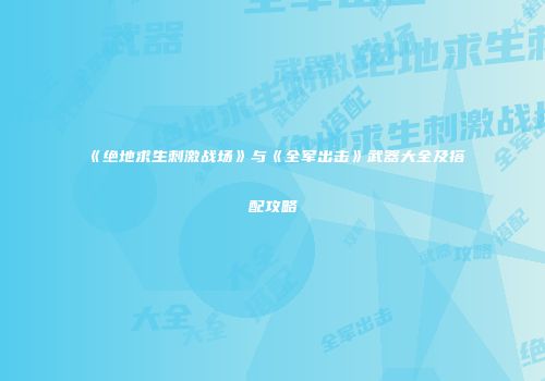 《绝地求生刺激战场》与《全军出击》武器大全及搭配攻略