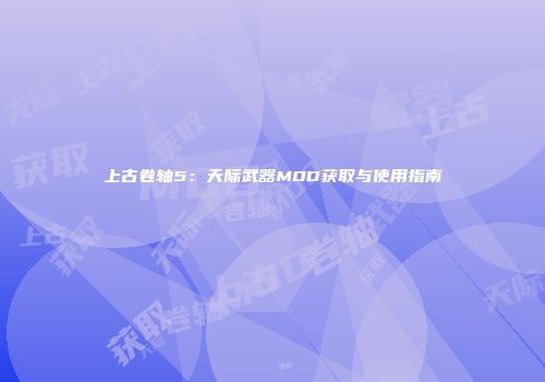 上古卷轴5：天际武器MOD获取与使用指南
