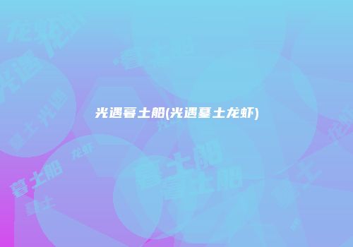 光遇暮土船(光遇墓土龙虾)