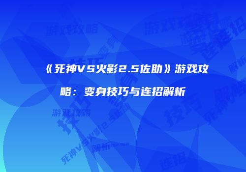 《死神VS火影2.5佐助》游戏攻略：变身技巧与连招解析