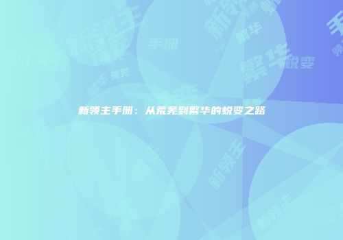 新领主手册：从荒芜到繁华的蜕变之路