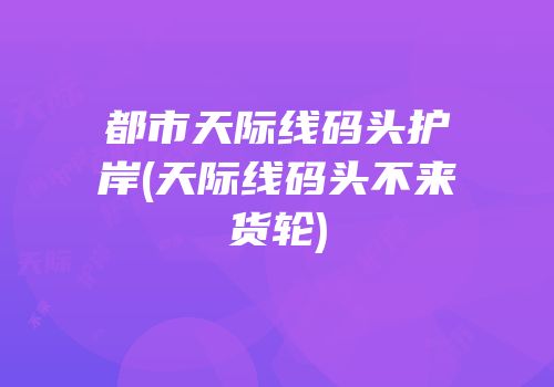 都市天际线码头护岸(天际线码头不来货轮)