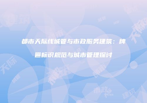 都市天际线城管与市政服务建筑：牌匾标识规范与城市管理探讨