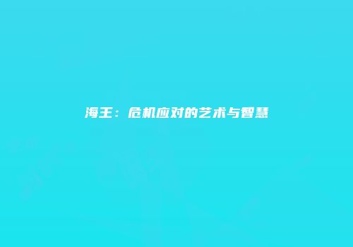海王：危机应对的艺术与智慧