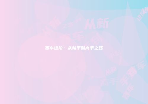 赛车进阶：从新手到高手之路