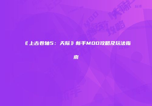 《上古卷轴5：天际》新手MOD攻略及玩法指南