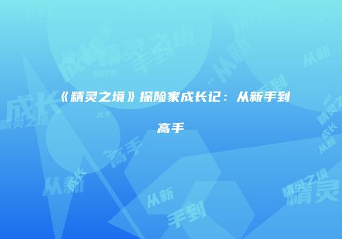 《精灵之境》探险家成长记：从新手到高手