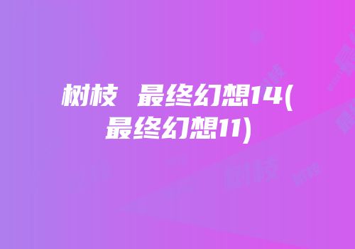 树枝 最终幻想14(最终幻想11)