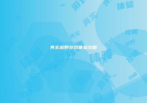 真实越野游戏体验攻略