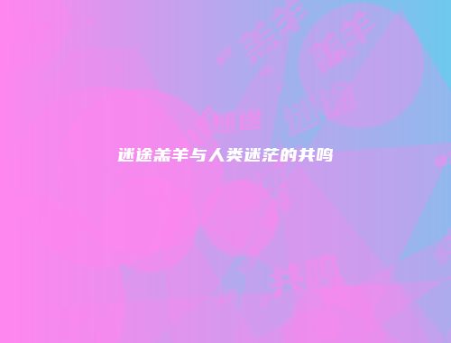 迷途羔羊与人类迷茫的共鸣