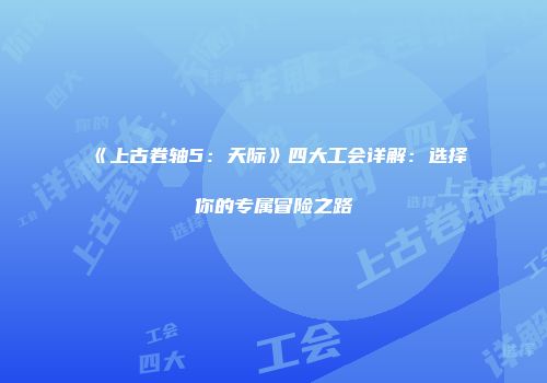 《上古卷轴5：天际》四大工会详解：选择你的专属冒险之路