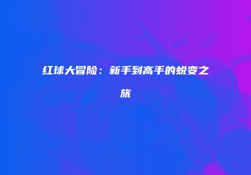 红球大冒险：新手到高手的蜕变之旅