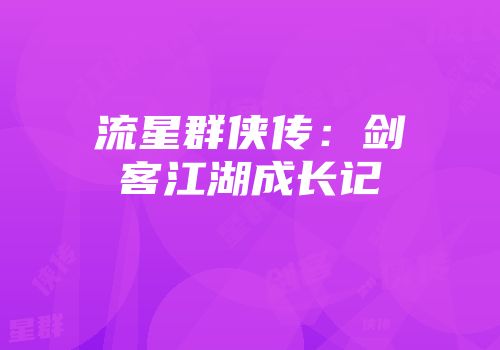 流星群侠传：剑客江湖成长记