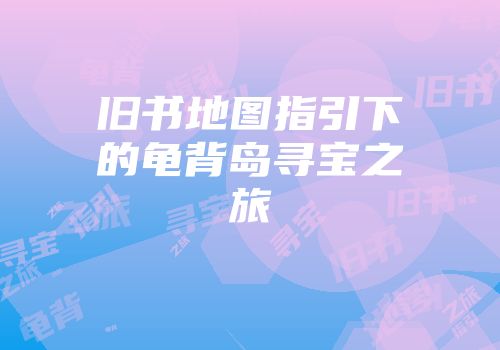 旧书地图指引下的龟背岛寻宝之旅