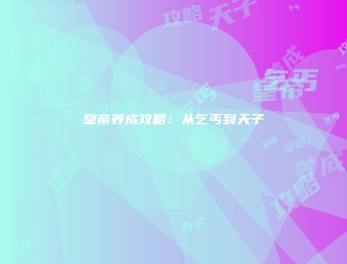 皇帝养成攻略：从乞丐到天子