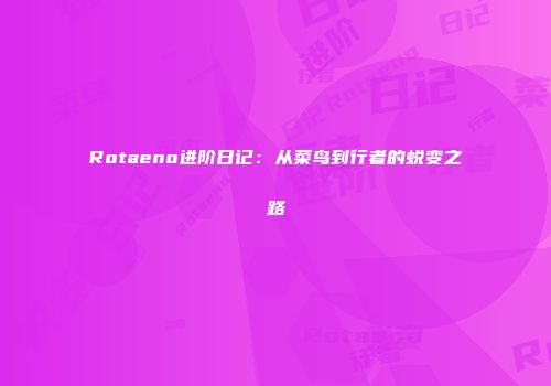 Rotaeno进阶日记：从菜鸟到行者的蜕变之路