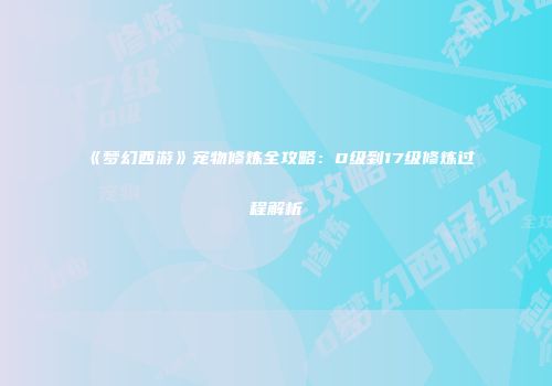 《梦幻西游》宠物修炼全攻略：0级到17级修炼过程解析