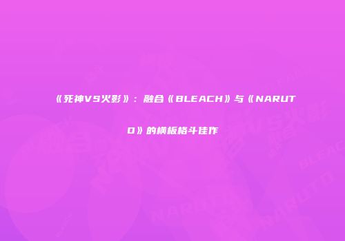 《死神VS火影》：融合《BLEACH》与《NARUTO》的横板格斗佳作