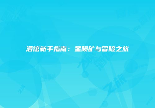 酒馆新手指南：星陨矿与冒险之旅