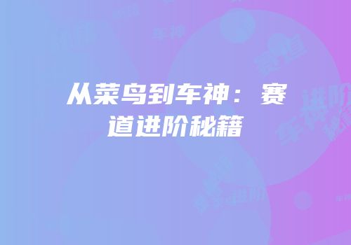从菜鸟到车神：赛道进阶秘籍