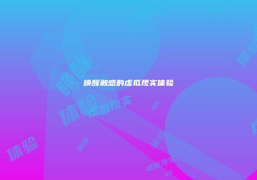 唤醒触感的虚拟现实体验