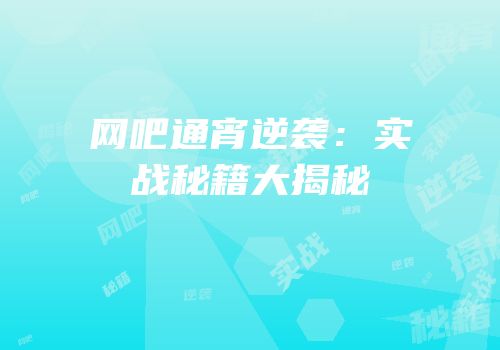 网吧通宵逆袭：实战秘籍大揭秘