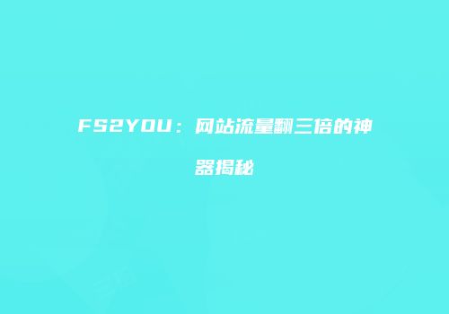FS2YOU：网站流量翻三倍的神器揭秘