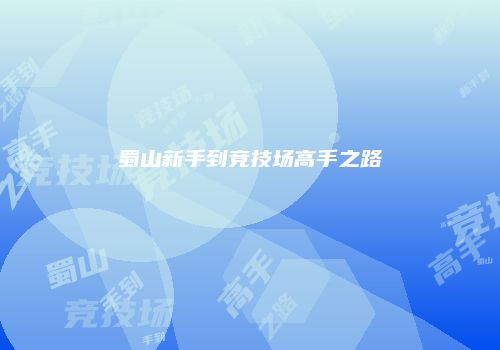 蜀山新手到竞技场高手之路