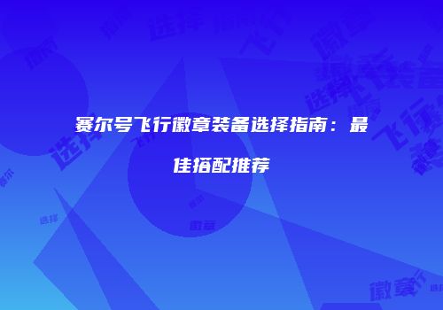 赛尔号飞行徽章装备选择指南：最佳搭配推荐