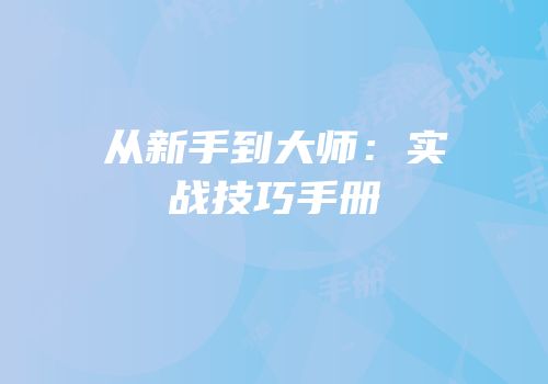 从新手到大师：实战技巧手册
